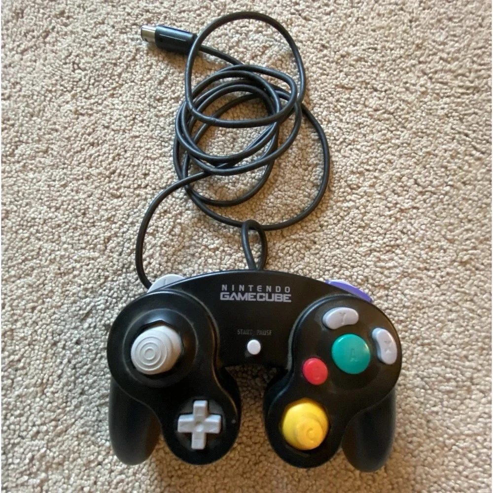 Nintendo GameCube Controller Black DOL-003 OEM Authentic
